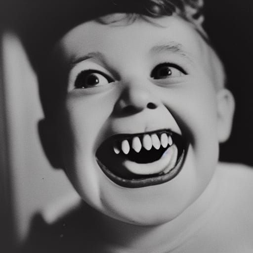 Ghoulish Grin: A 1960s Photo Portrait