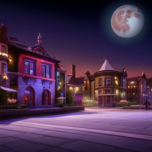 Luxury Modern House at Night with Sports Cars