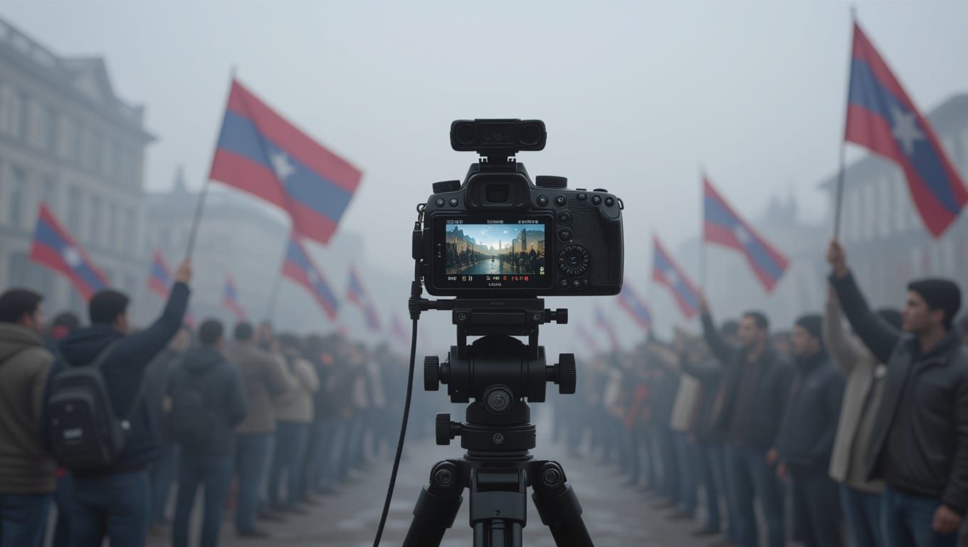 Hyperrealistic Revolution Scene in Sharp Focus