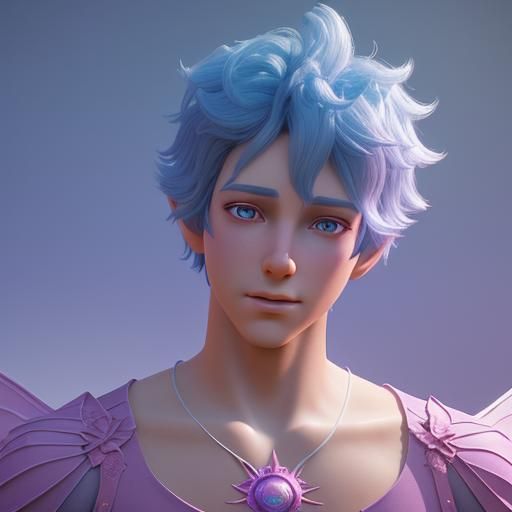 Enchanting Fairy Prince in Bright 3D Style