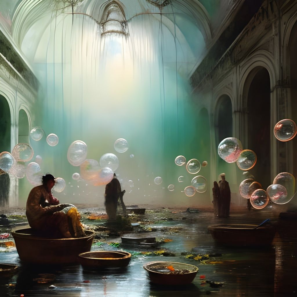 Explosive Bubbles in Mad Scientist's Lab, Sinister Art