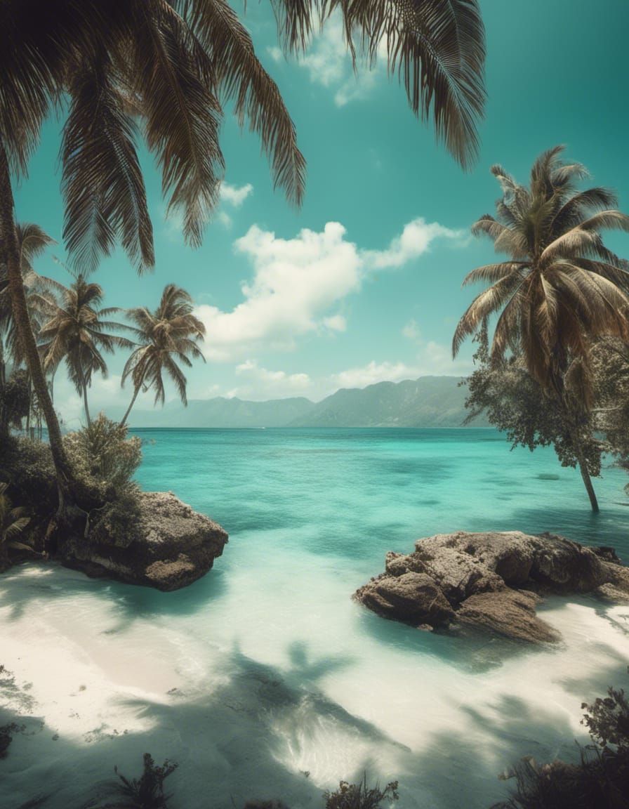 Tropical Island Oasis in Macabre Style