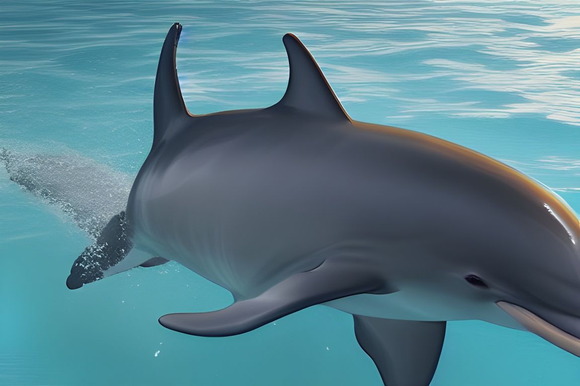 Hyperrealistic Cute Dolphin in High Definition