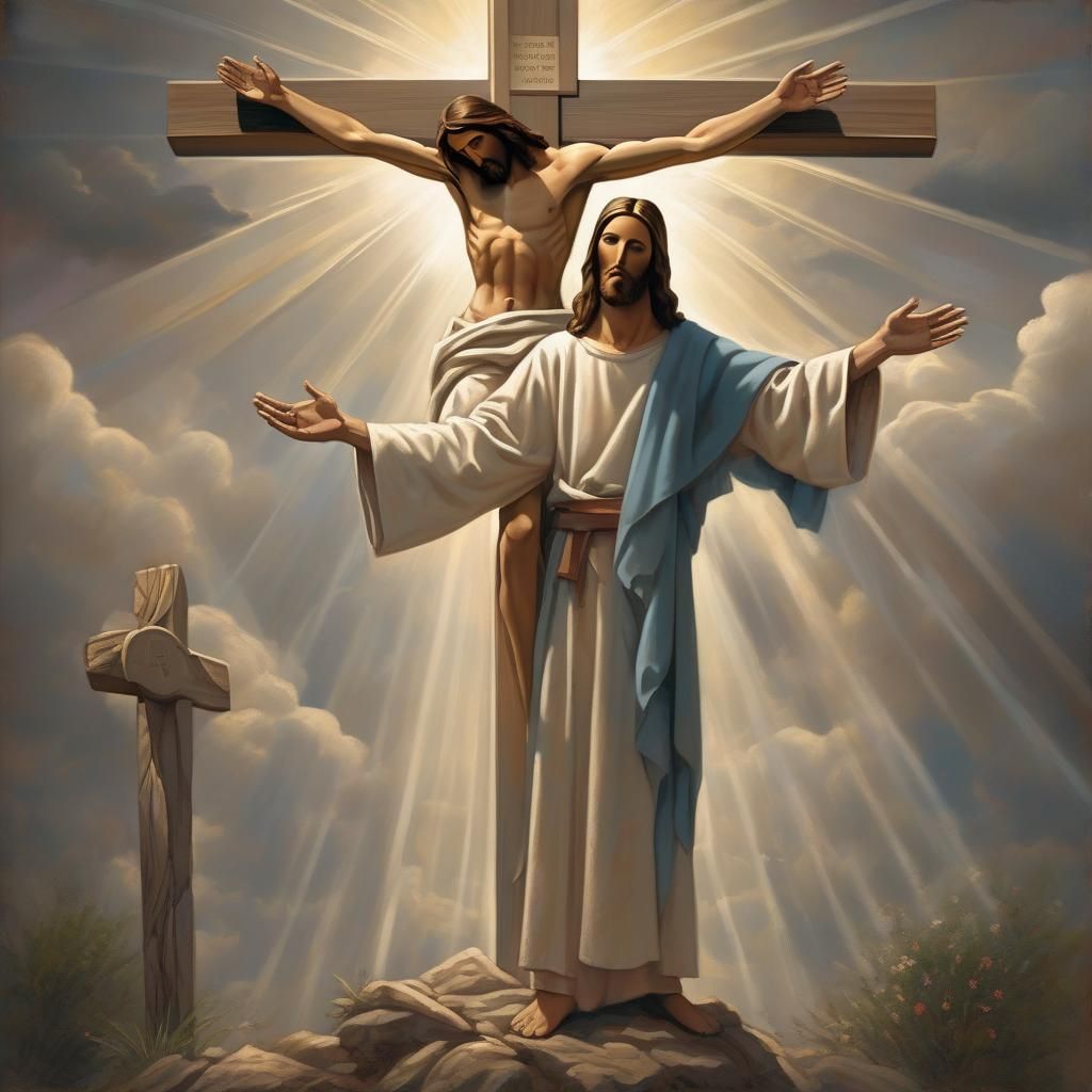 Jesus Christ Near the Cross of Redemption