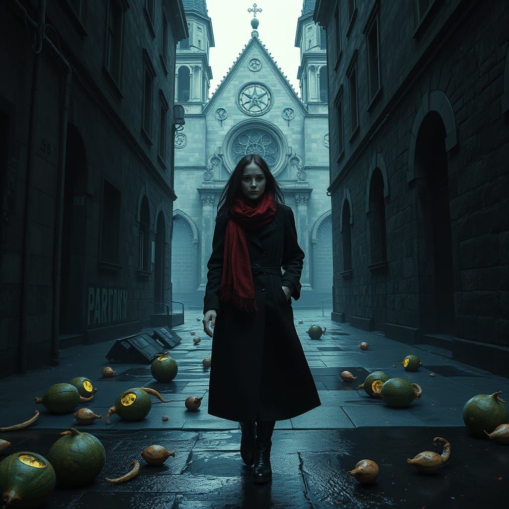 Glowing Mutations in a Dystopian Alleyway