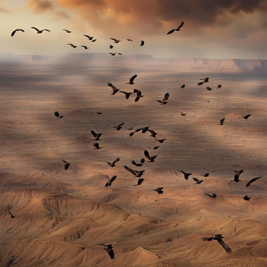 Vultures Over Scorched Earth