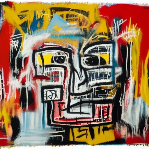 Basquiat-Inspired Anti-War Art in Neo-Expressionism