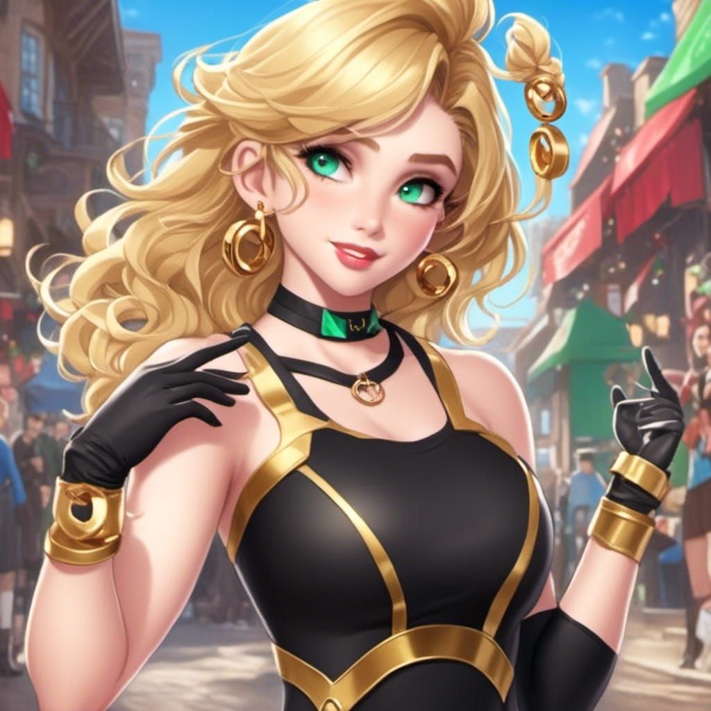 Greek Woman in Cyan Top: 3D Digital Art