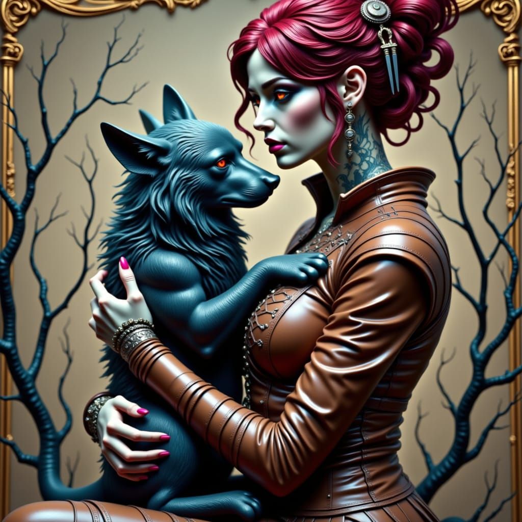 Queen of Hearts in Gothic Battle Armor