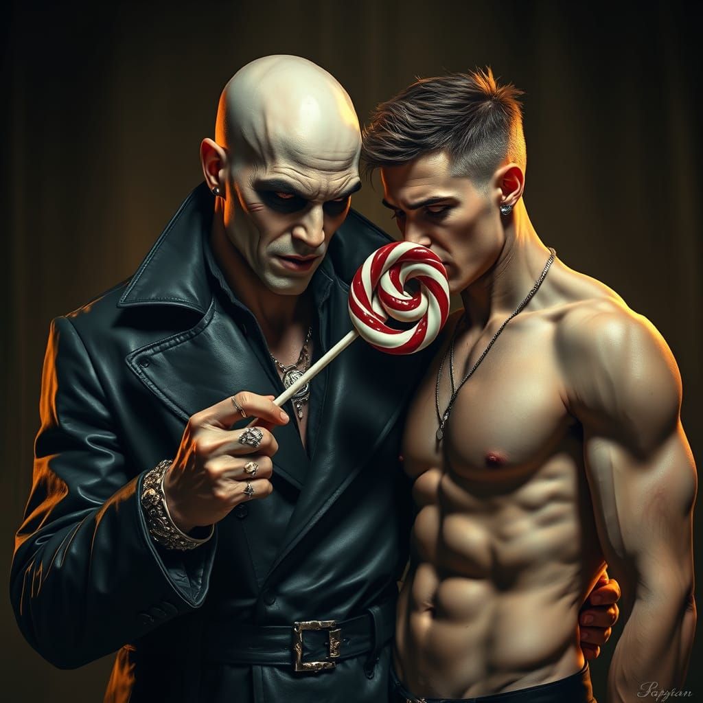 Seductive Dark Fantasy of Candyman with Lover