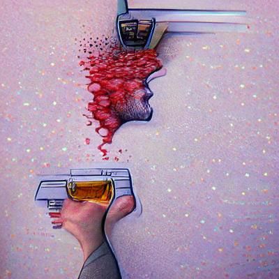 Disturbing AI Image Depicting Self-Harm