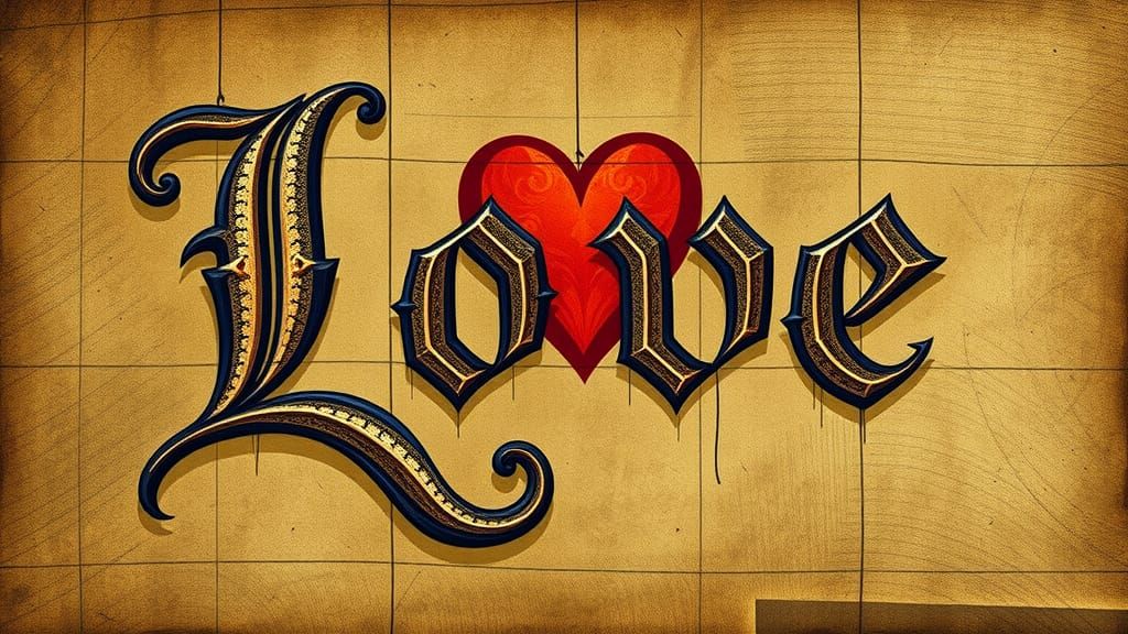 Medieval Calligraphy: Love in European Style