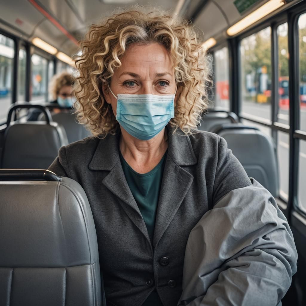 Dutch Actress on Bus: Professional Photography