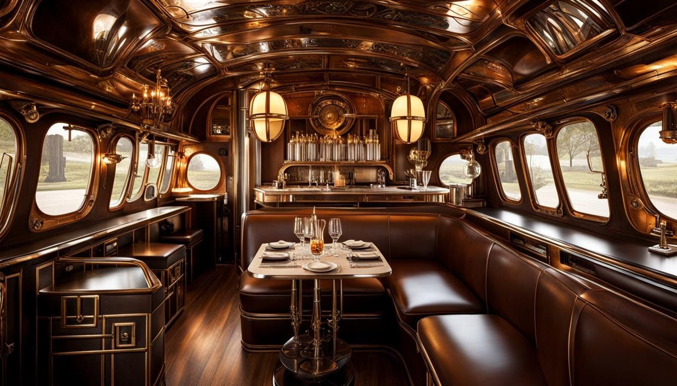 Steampunk Food Truck with Art Deco Design