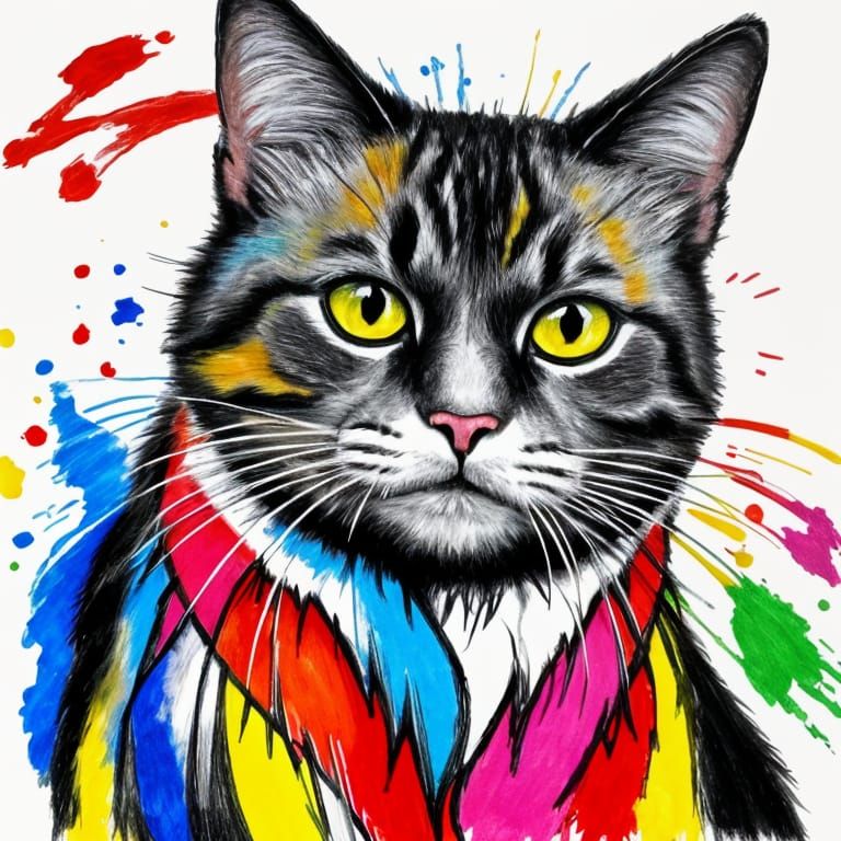 Childlike Drawing of a Pear