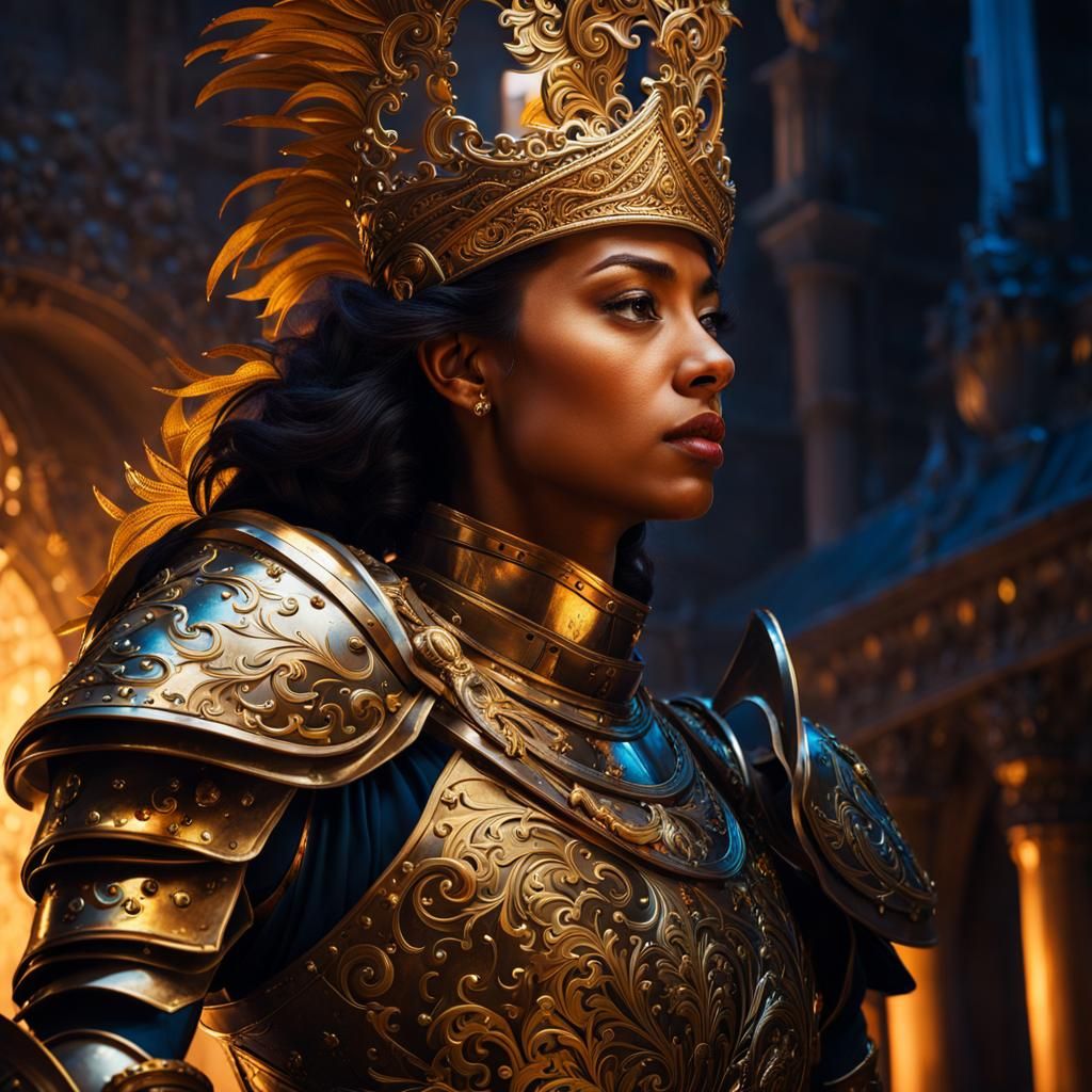 Night Court Lady Ready for Battle: Splash Art