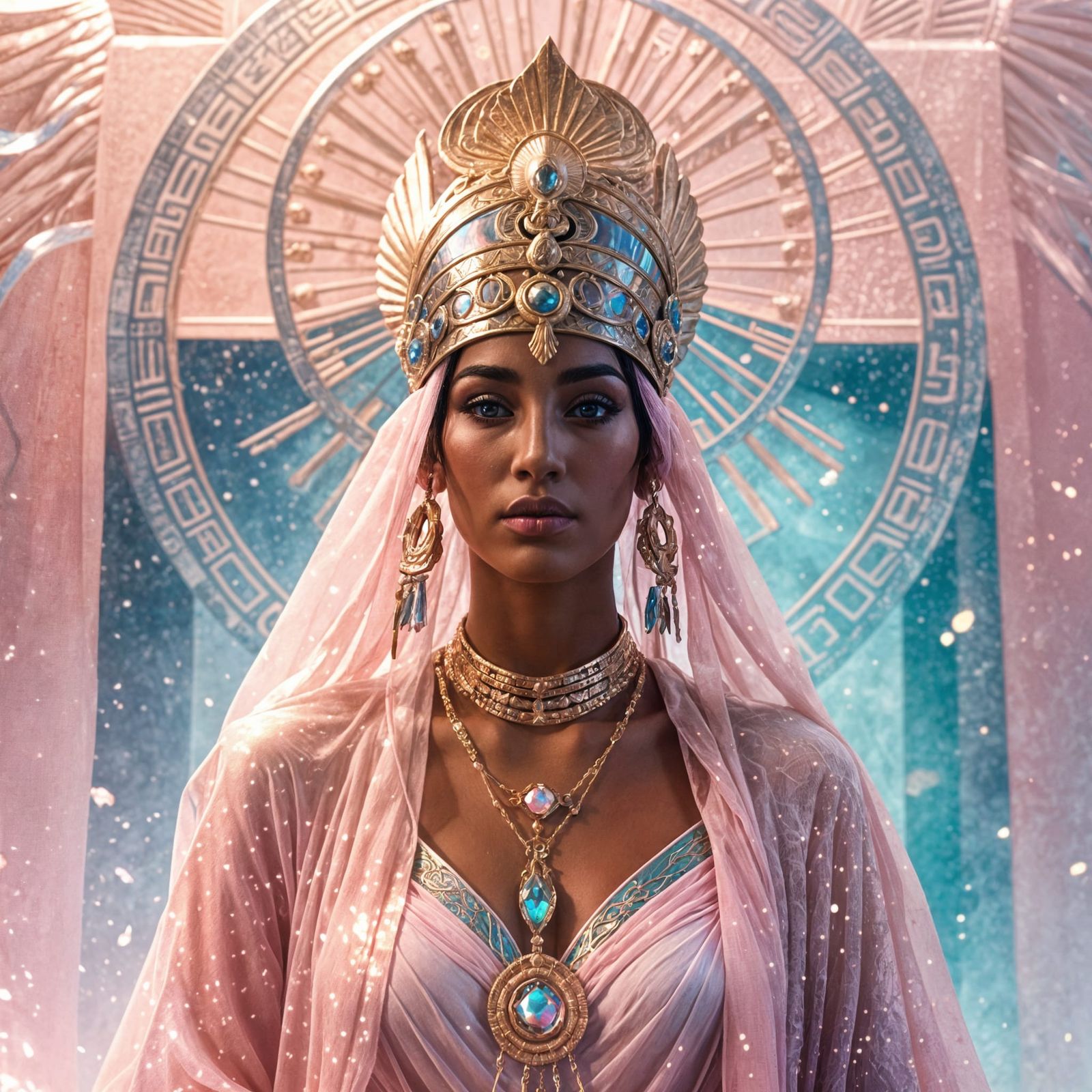 Holographic Goddess Isis with Cinematic Lighting
