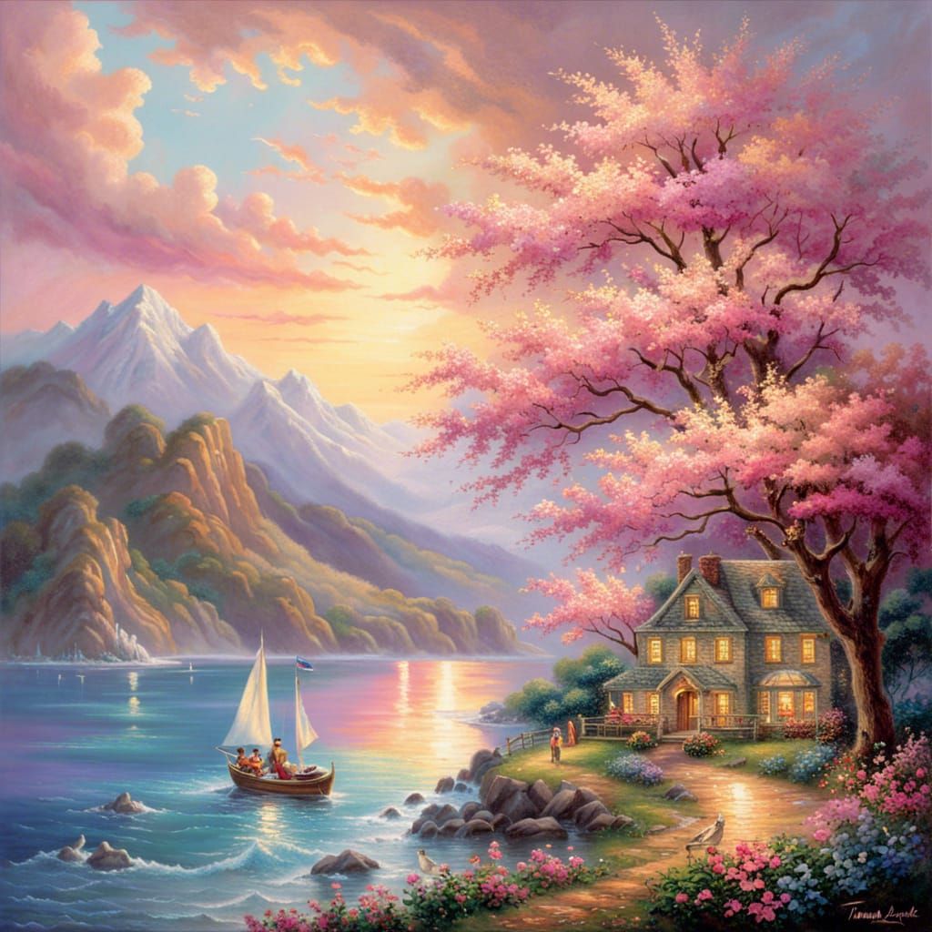 Radiant Hawaiian Scene in Vibrant Colors