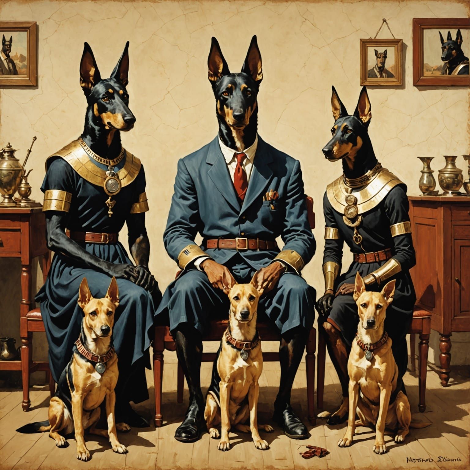 Anubis Teaches Canine Companions in Warm, Whimsical Style