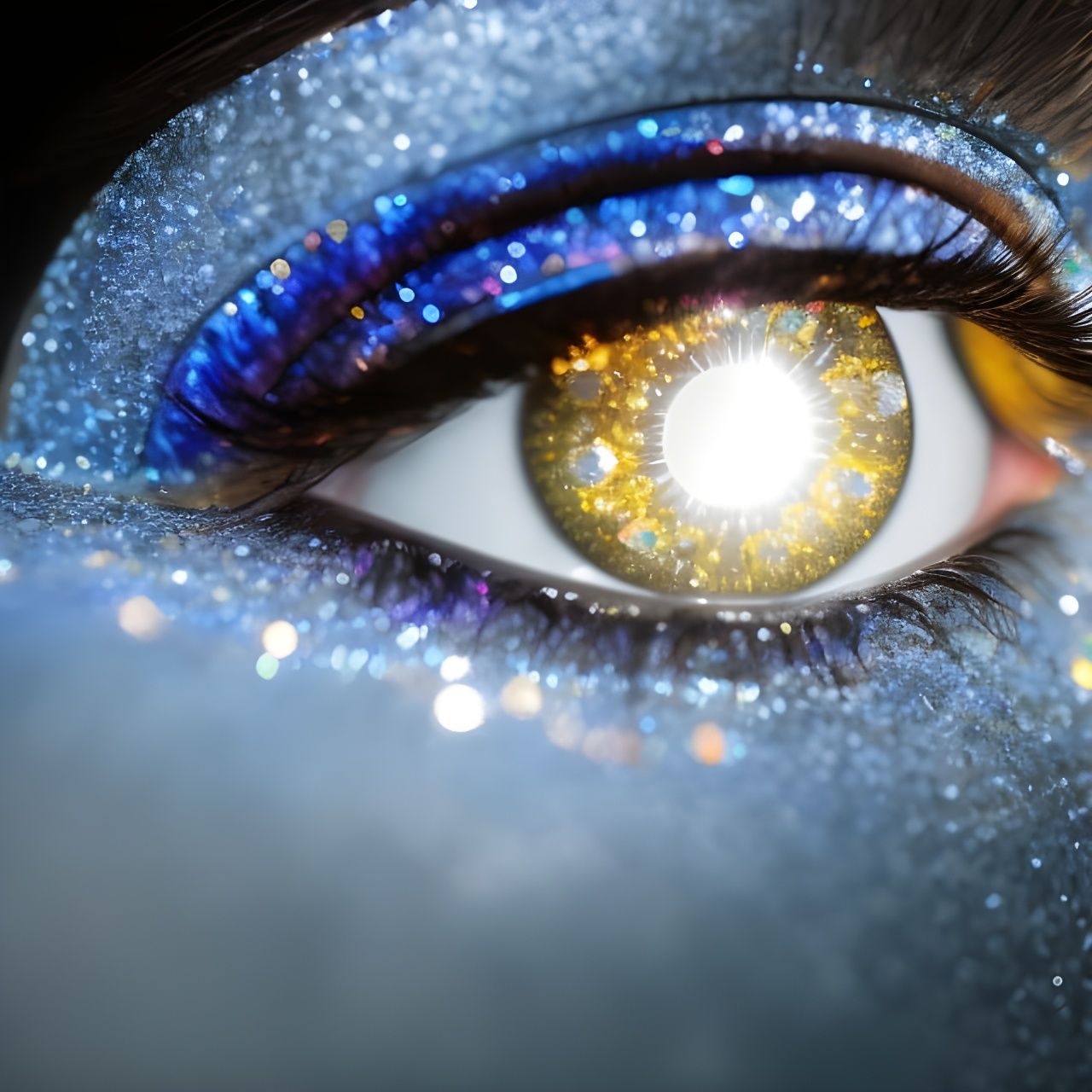 Diamond Eye: Hyperrealistic Jewel Art