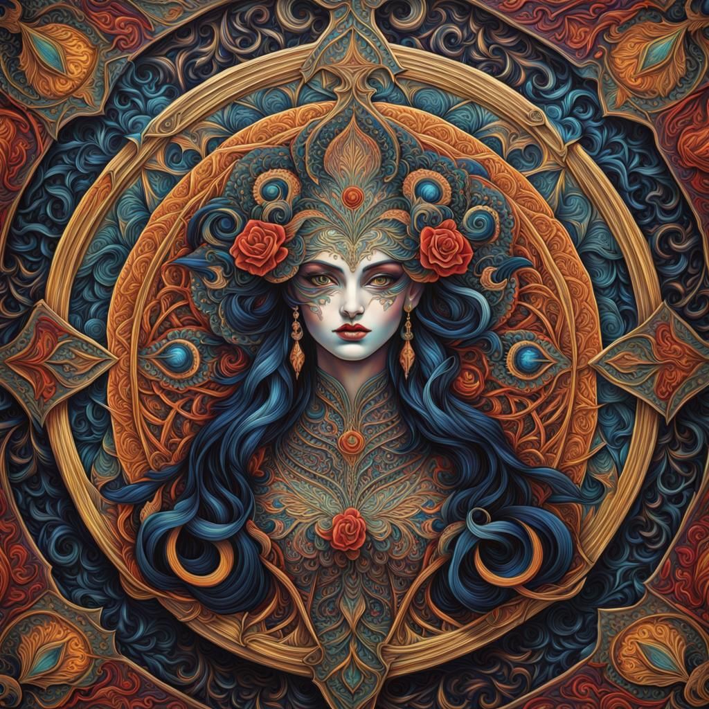 optical illusion goddess