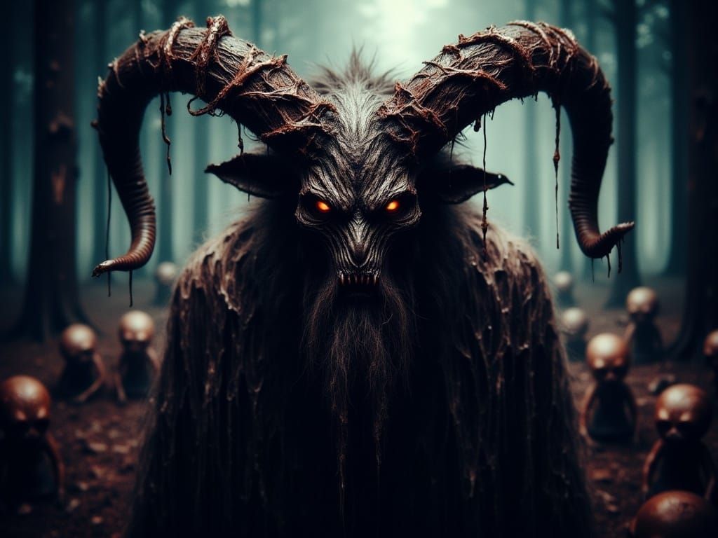 Krampus in Dark Fantasy Art