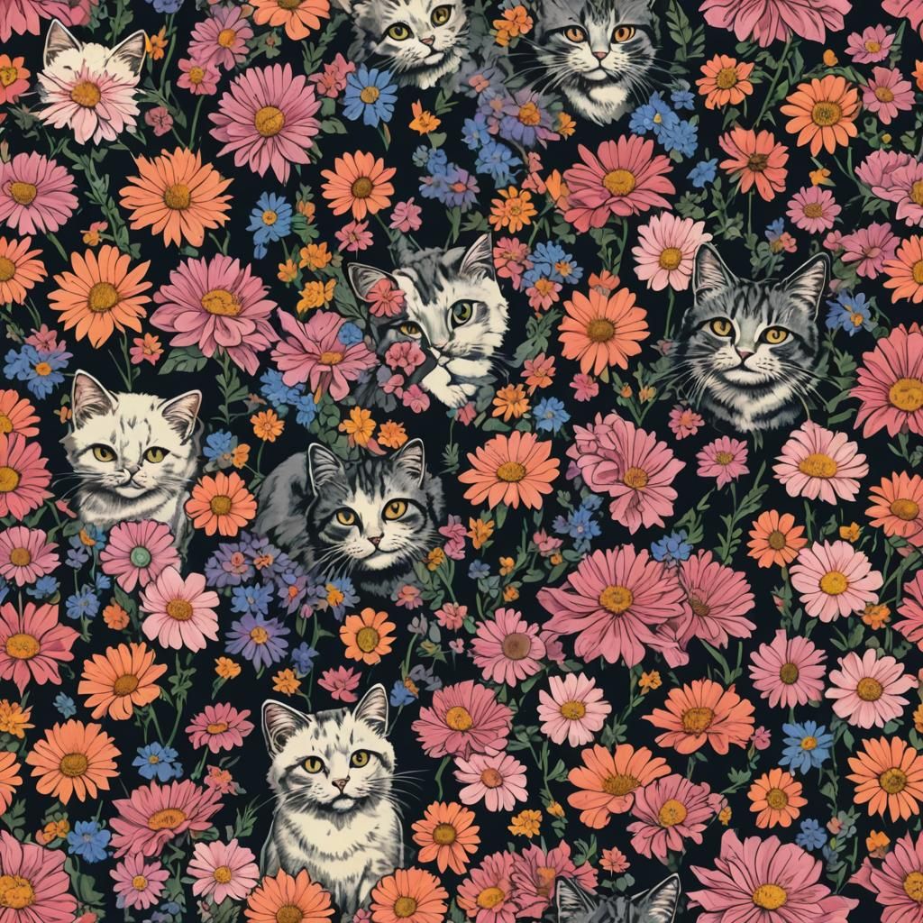 Heavy Metal Pussycat Flower Arrangement