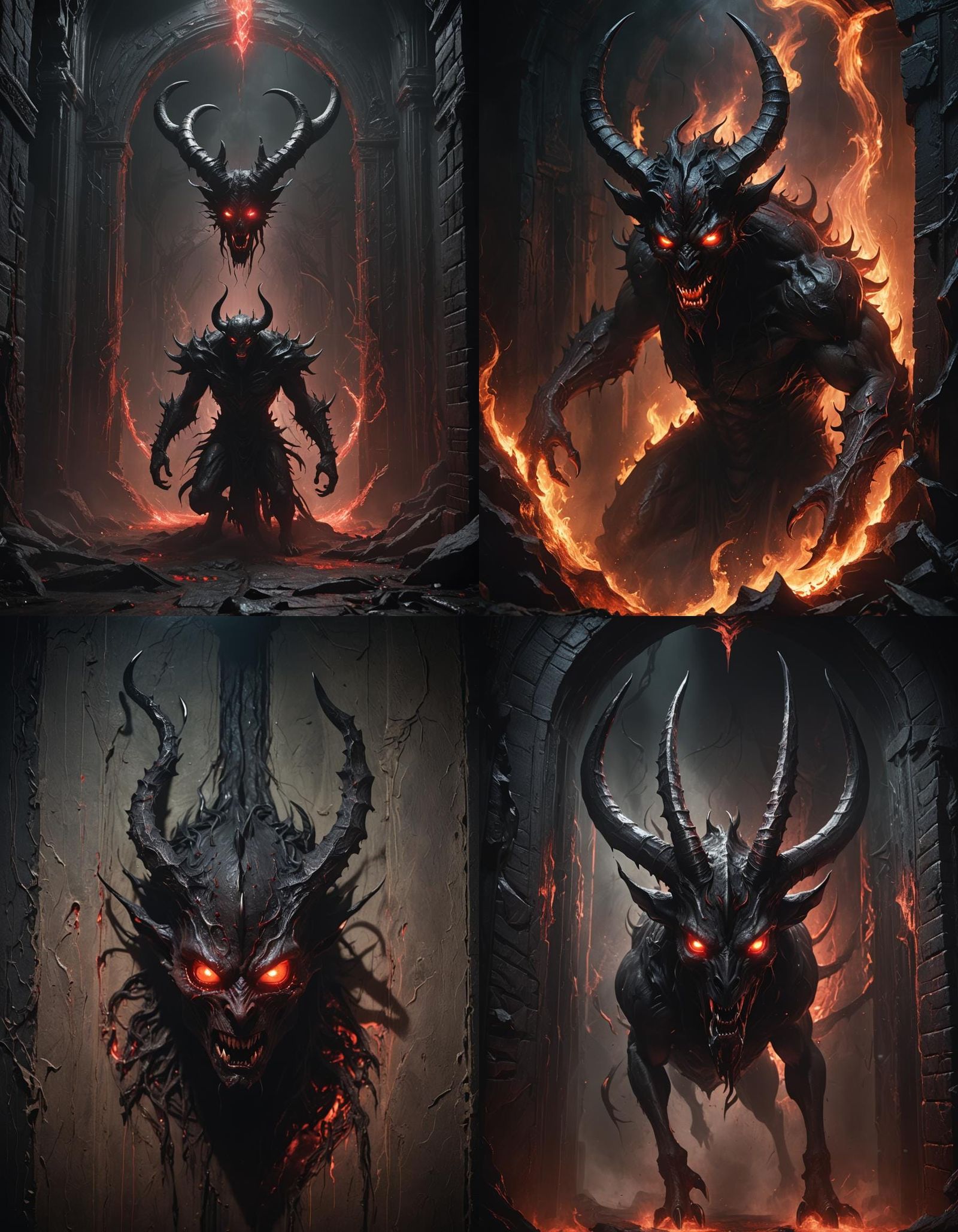 Demonic Entity Emerges from Dark Portal