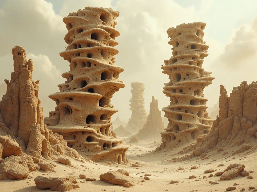 I Think I Thought a Sandscape Brandscape Background Spills From Graceful Dreams