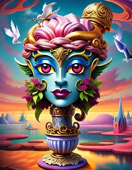 Mythical Whimsical Sensual Evanescent Scene