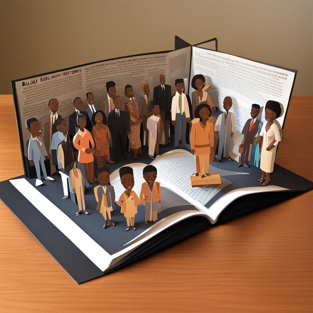 AI-Generated 3D Pop-Up Book of Black History