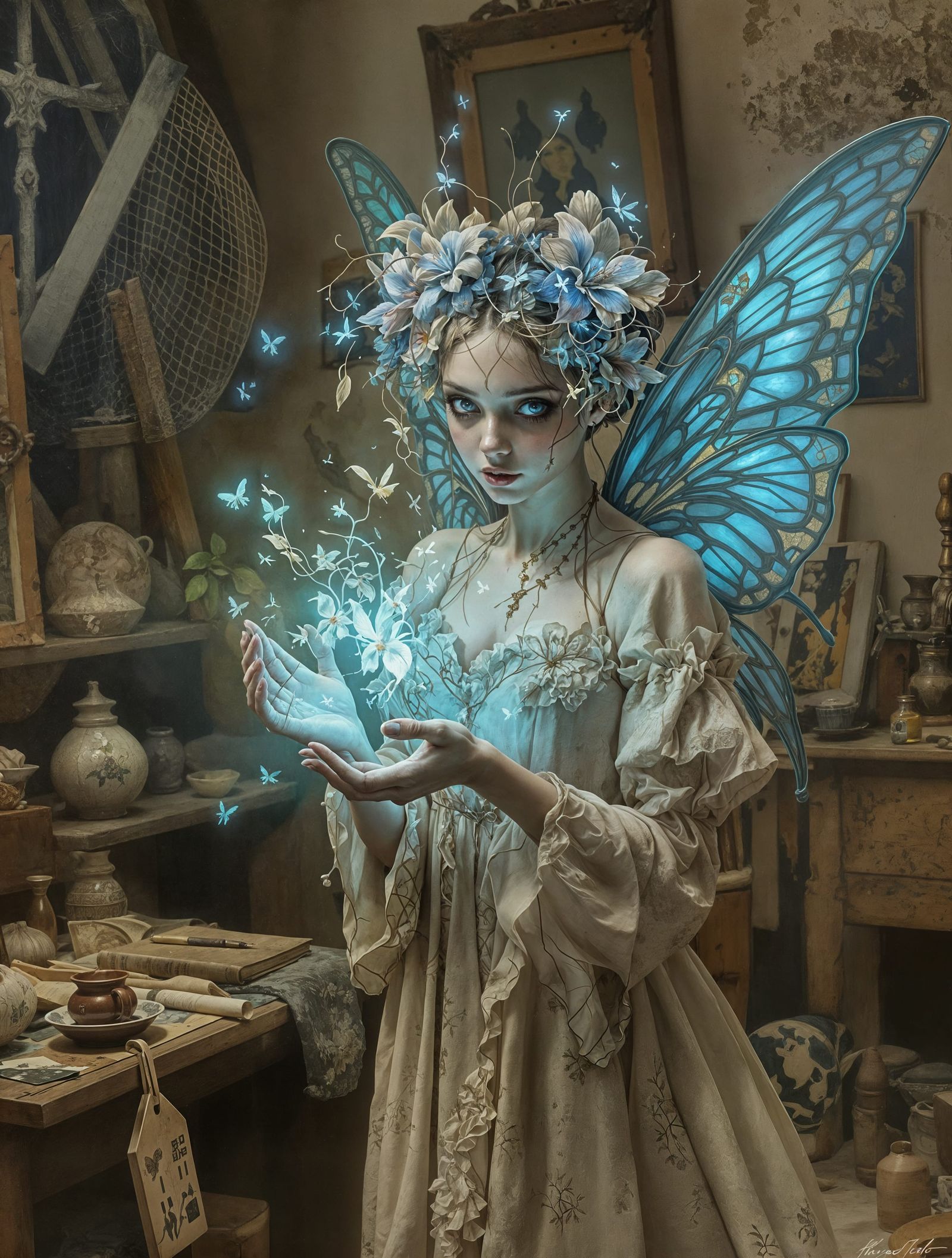 Mystical Fairy Amidst Forgotten Wonders