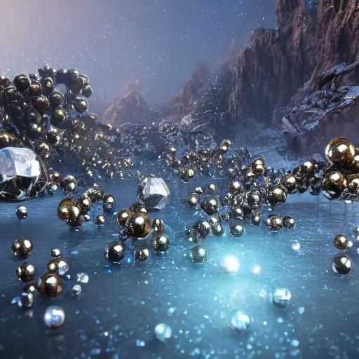 Ice balls black pearls pyrite dotted diamonds freezing ice c...