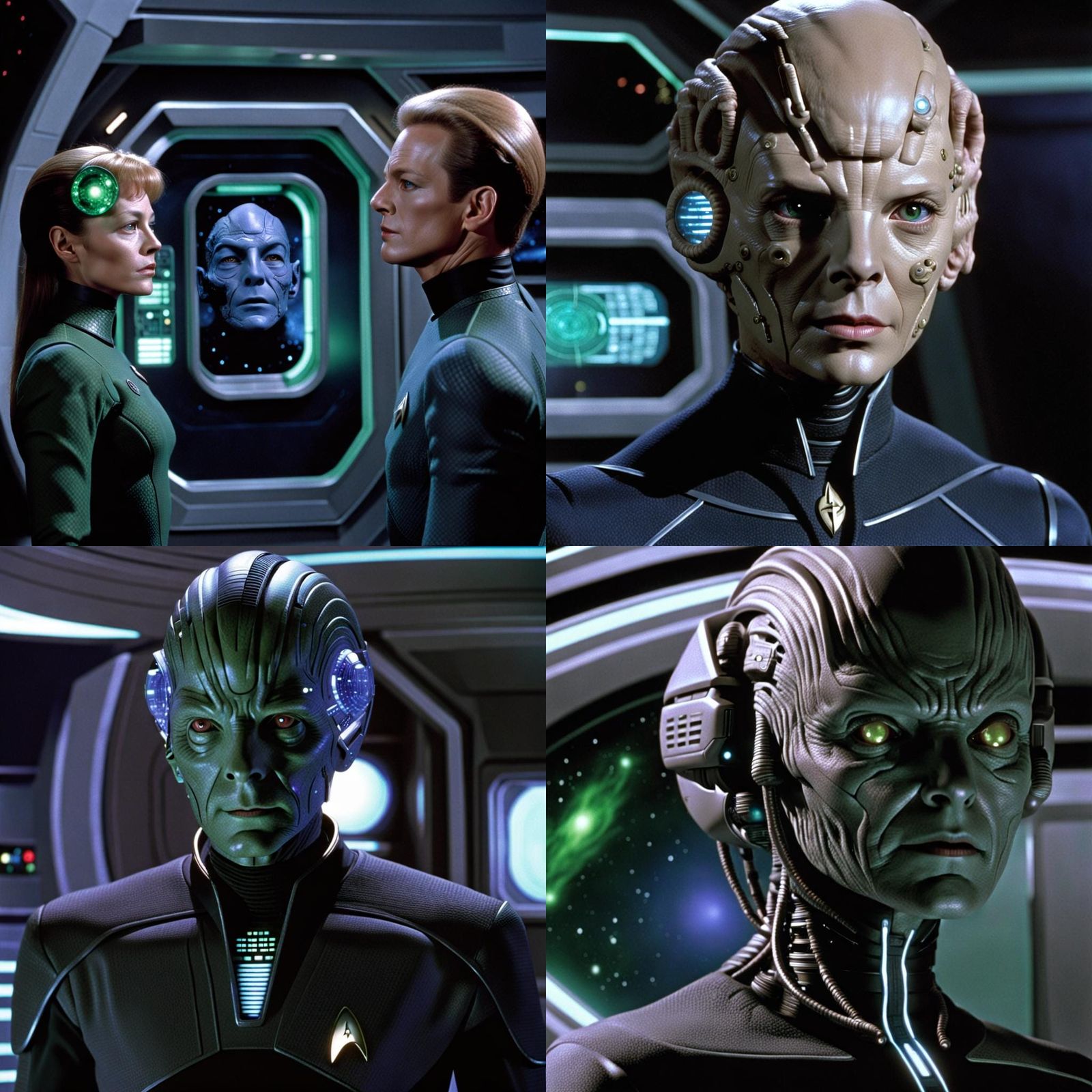 Star Trek Voyager: A Borg Intrusion Scene