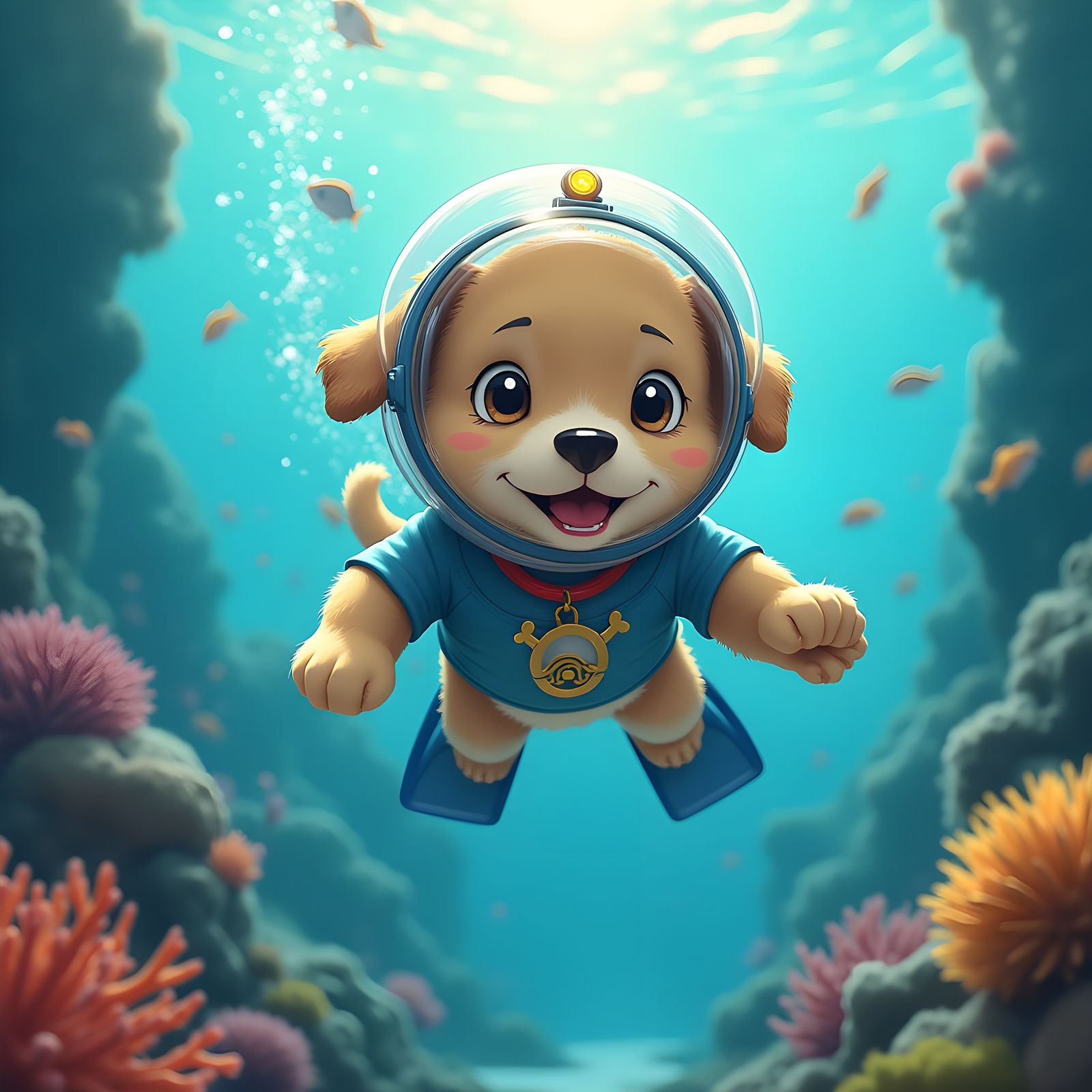 Coco the Golden Retriever Puppy's Underwater Adventure