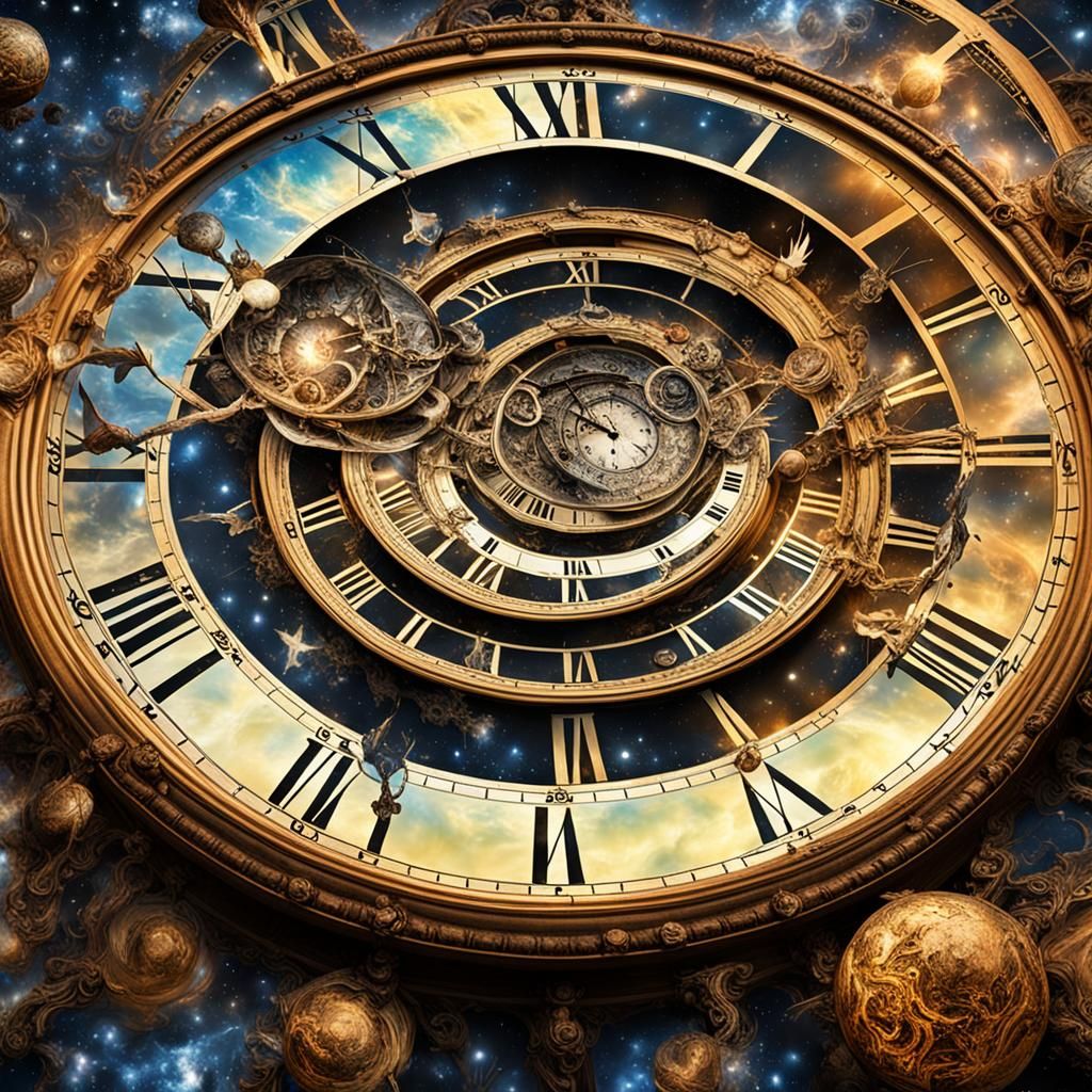 Melting Clocks: Time's Movement in Photographic Style