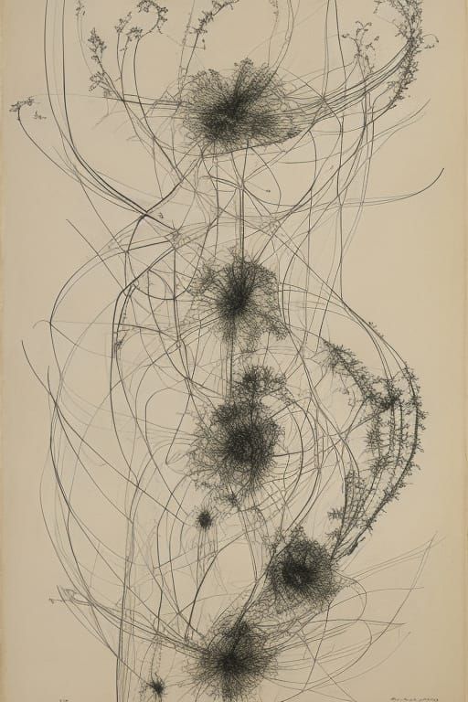 Graphic Score: Dancers in Silhouette, Dada Style