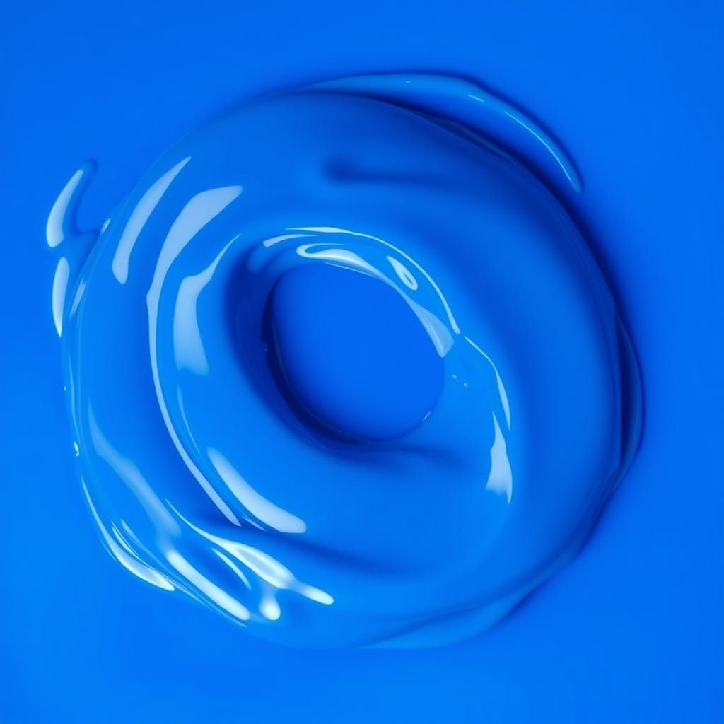 Nautical Blue Gel: A Futuristic Color Field