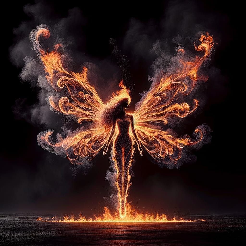 Elemental Fire Fairy Transformation in Wildfire