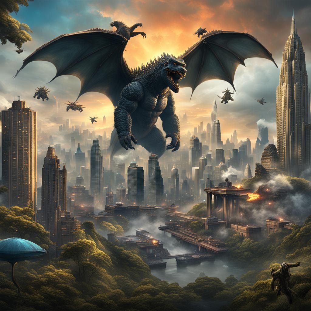 Godzilla, King Kong, and Mothra Birthday Celebration