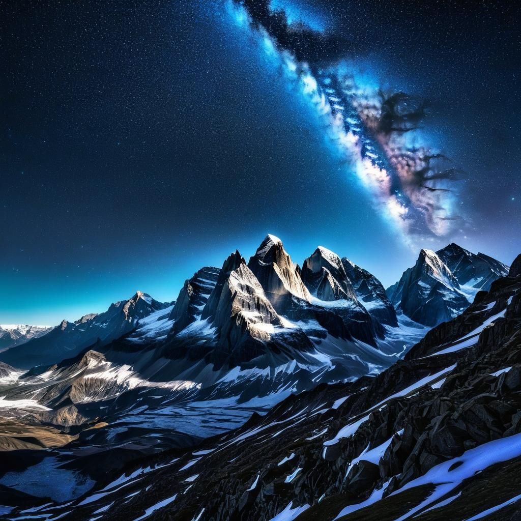 Hyperrealistic Celestial Scene with Intricate Details