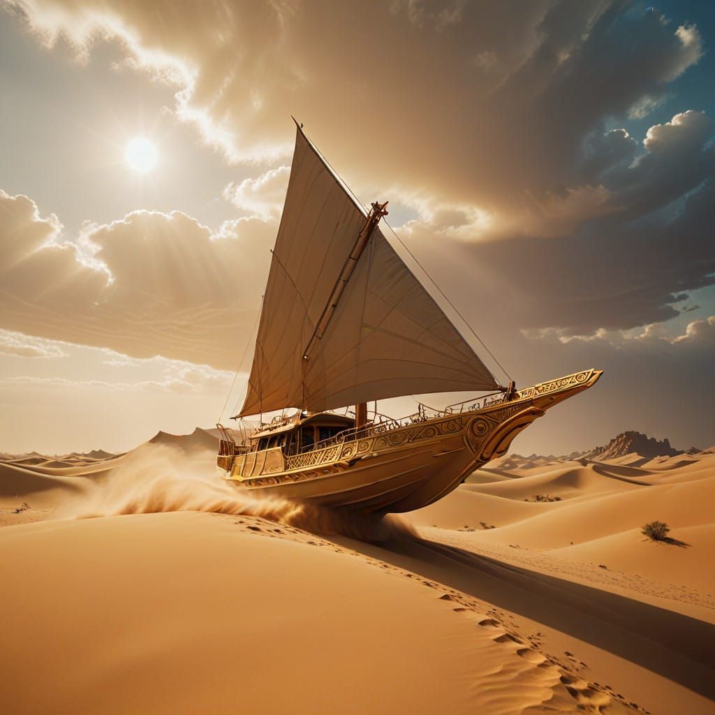 Sand Ship of the Ancient Wonders