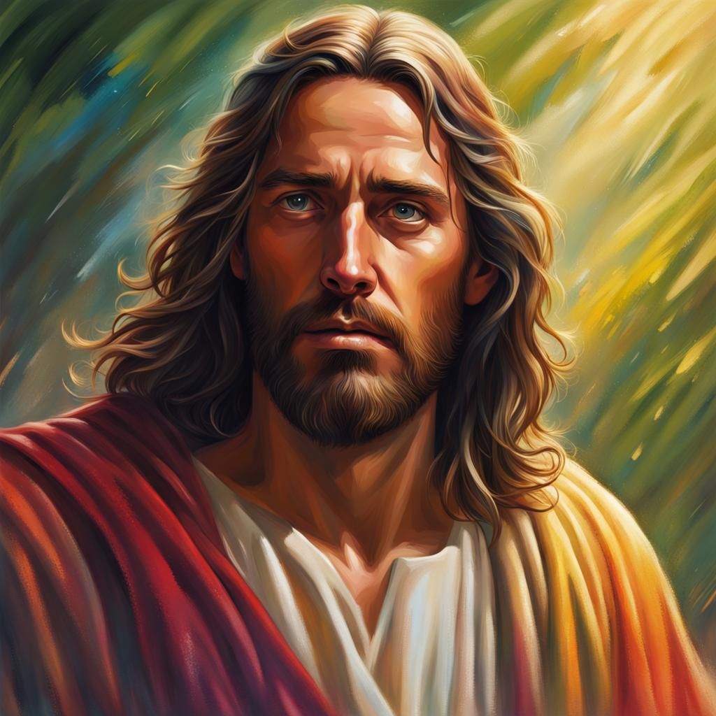 Hyperrealistic Jesus Christ in Nature