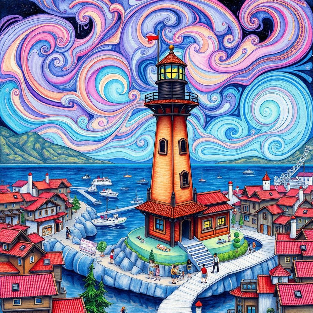Surreal Lighthouse in Whimsical Japanese-Norwegian Architect...