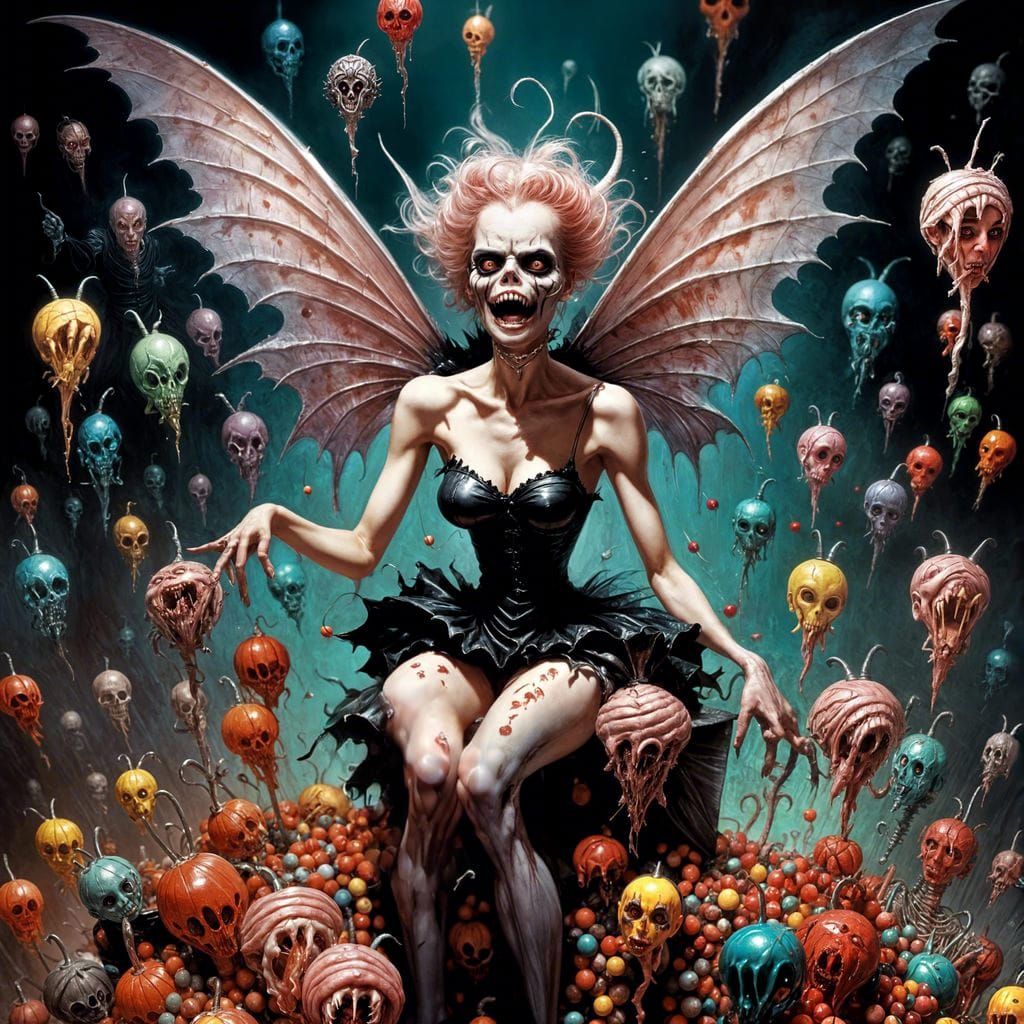 Evil Tooth Fairy in a Twisted Candy Factory