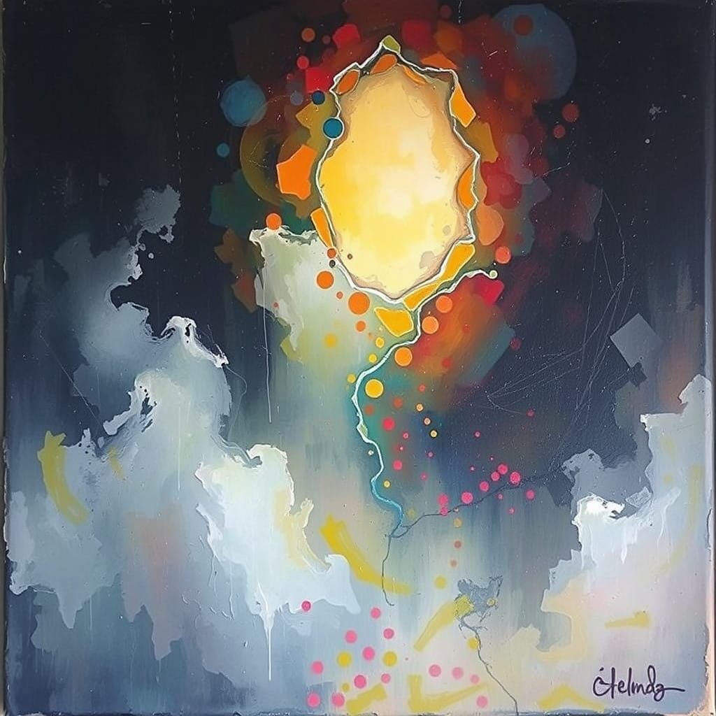 Dreamlike Vortex in Impasto Neo-Impressionist Style