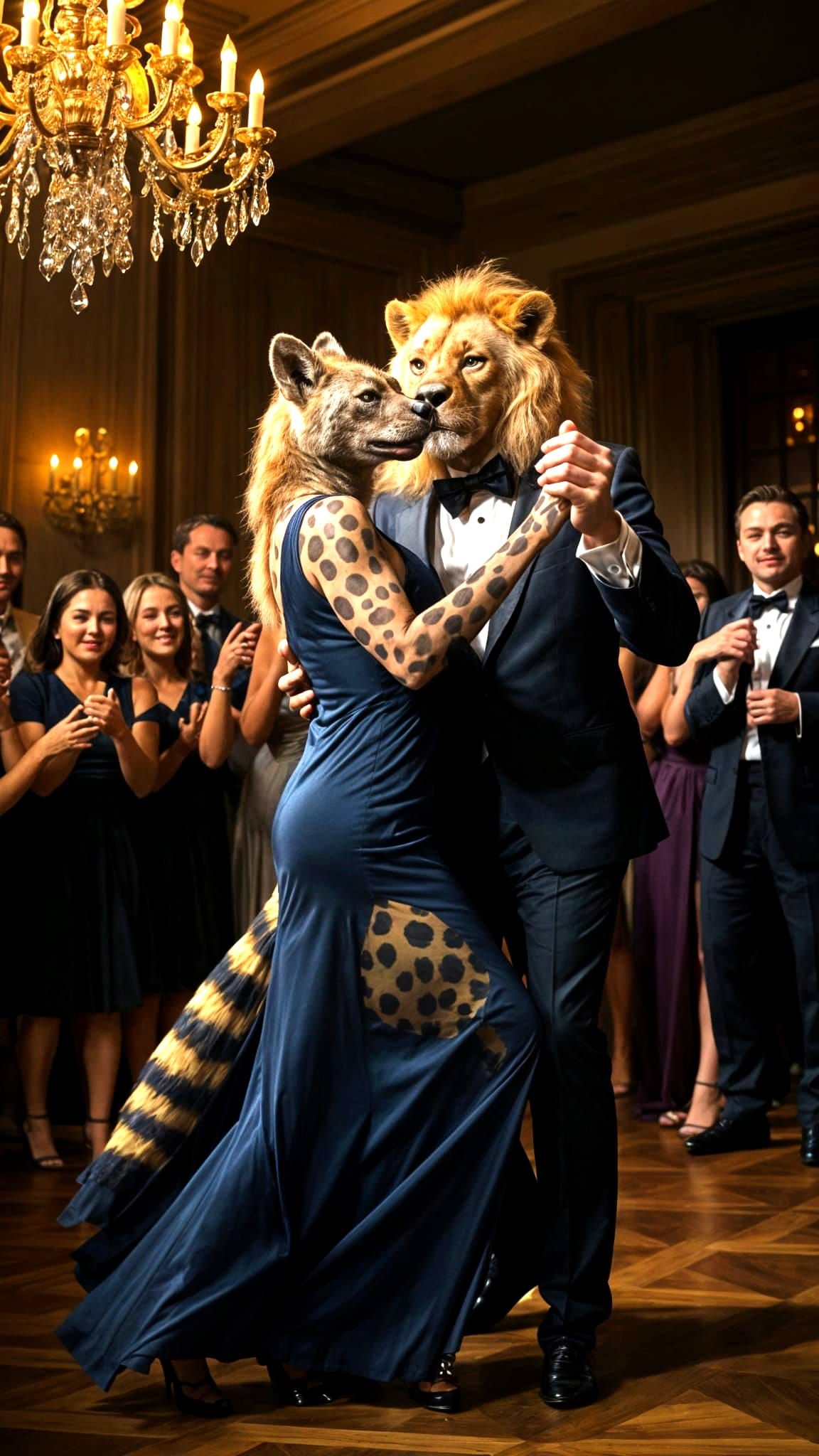 Regal Female Hyena Shines at Star-Studded After-Party in Ele...