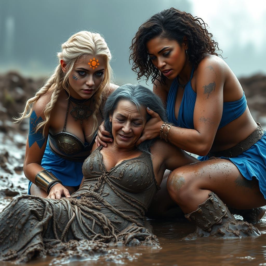 Medieval Fantasy Women in Action