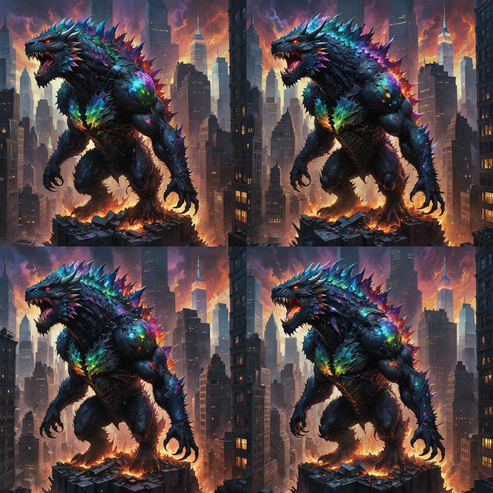 Monster Tears Through New York City: Concept Art