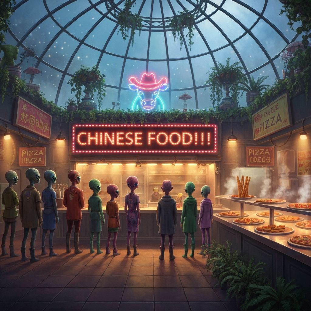 Aliens Discover Chinese Food in Fantasy Setting